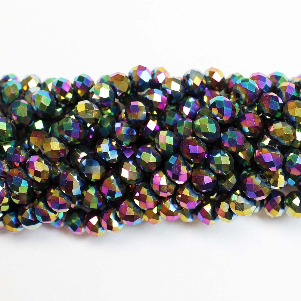 Glass crystals 8x6mm