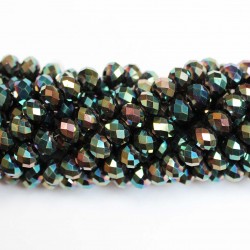 Glass crystals 8x6mm