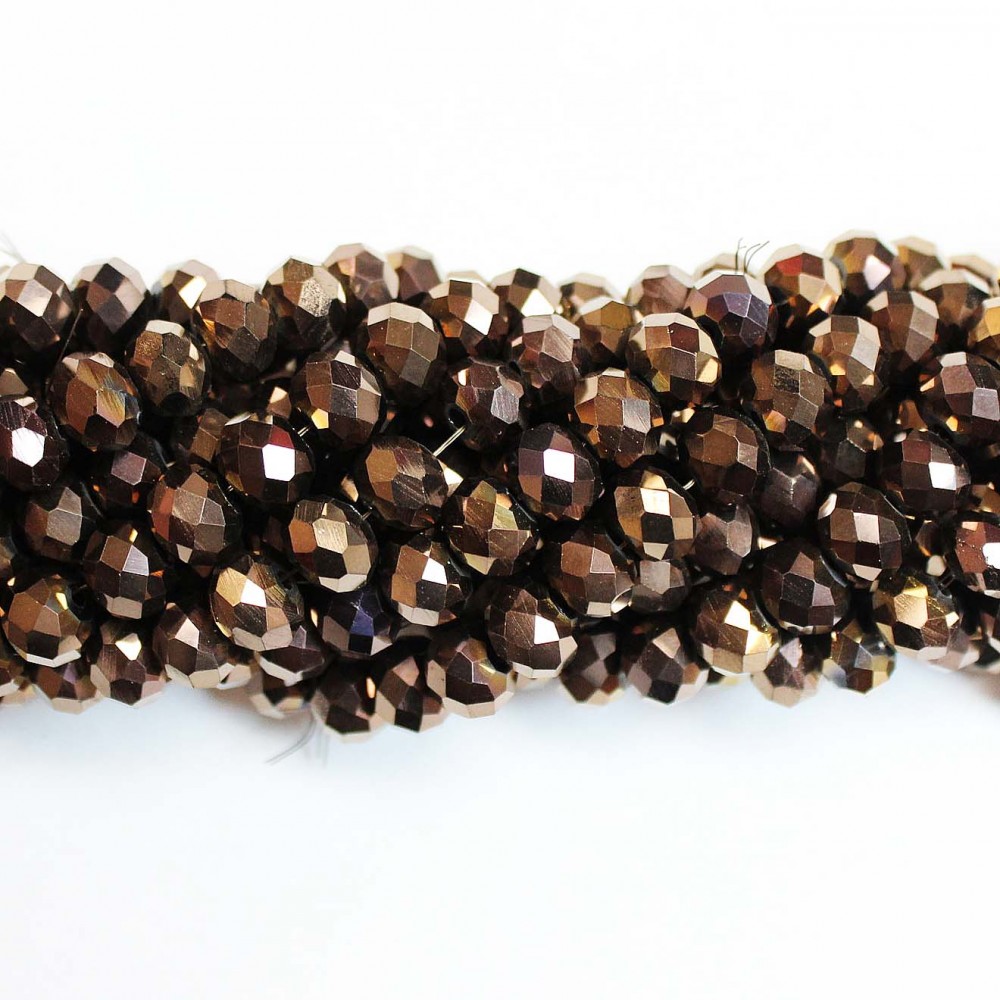 Glass crystals 8x6mm