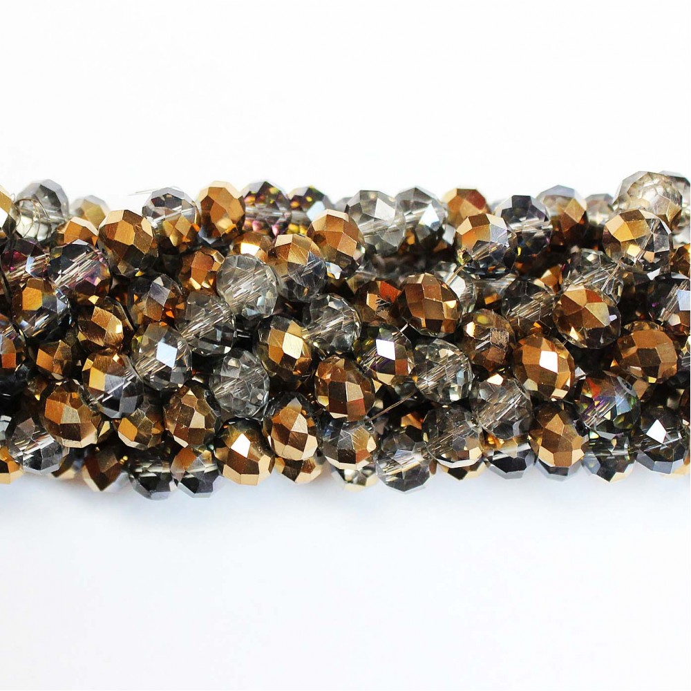 Glass crystals 8x6mm