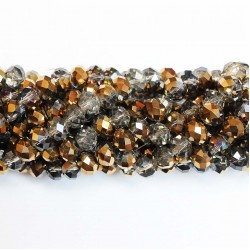 Glass crystals 8x6mm