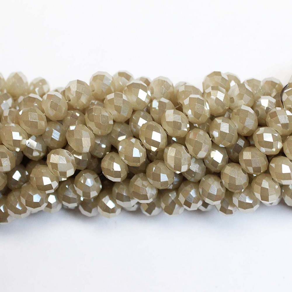 Glass crystals 8x6mm