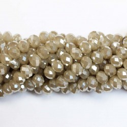 Glass crystals 8x6mm