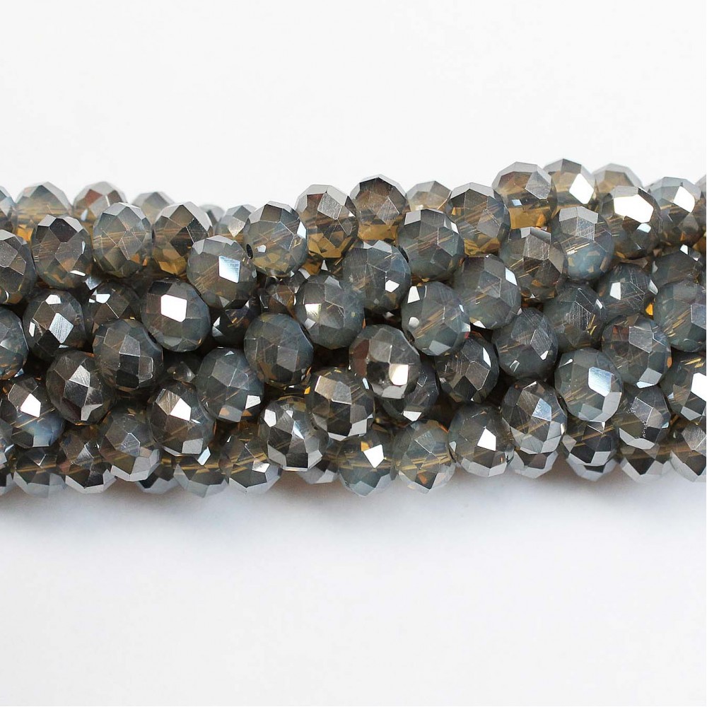 Glass crystals 8x6mm