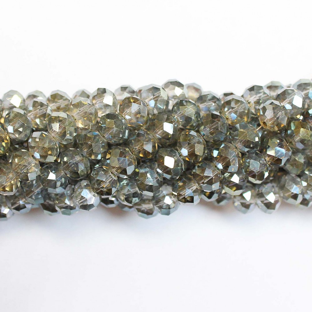 Glass crystals 8x6mm