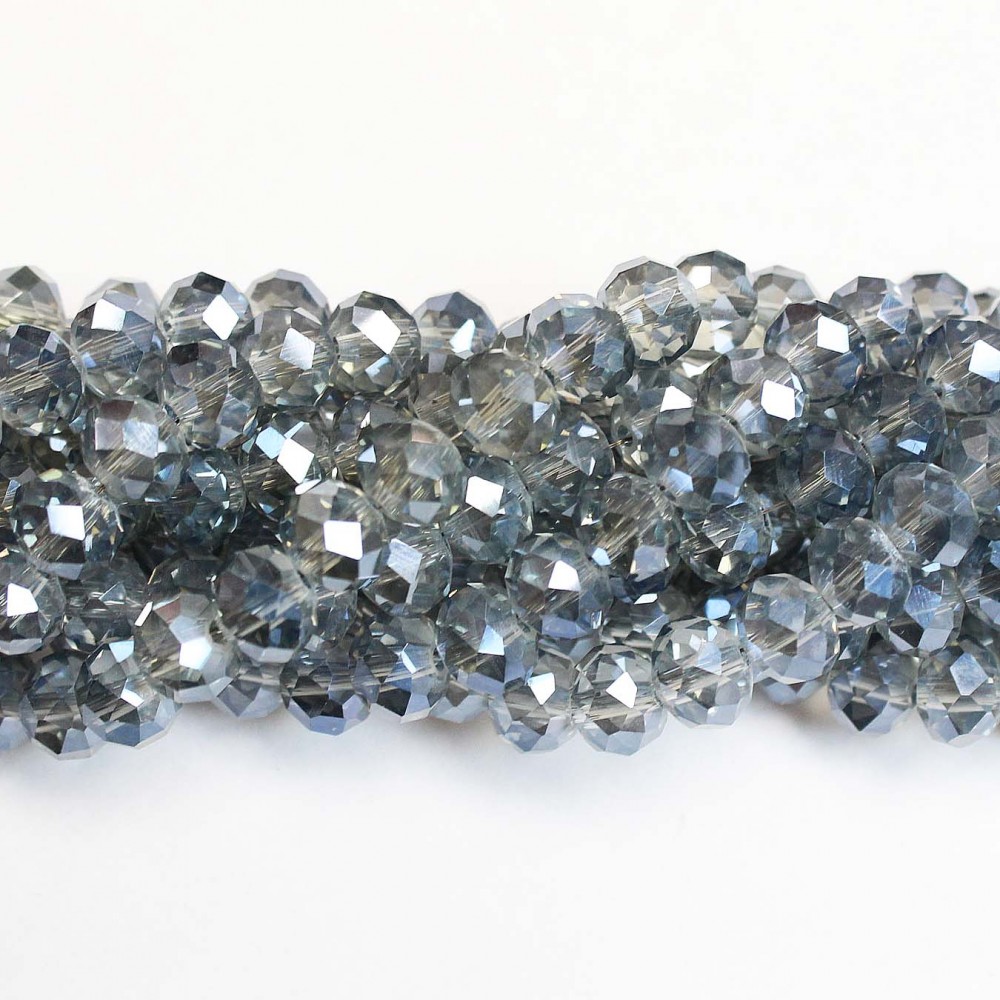 Glass crystals 8x6mm