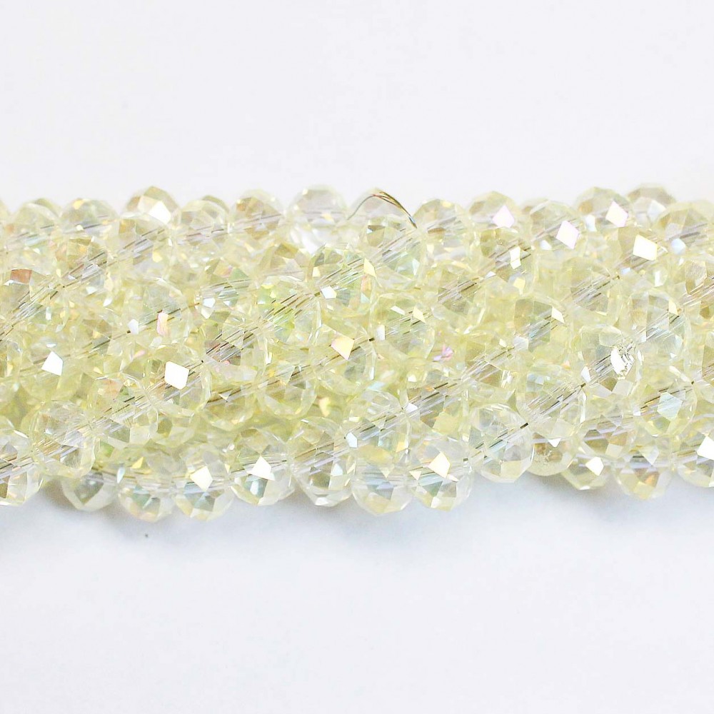 Glass crystals 8x6mm