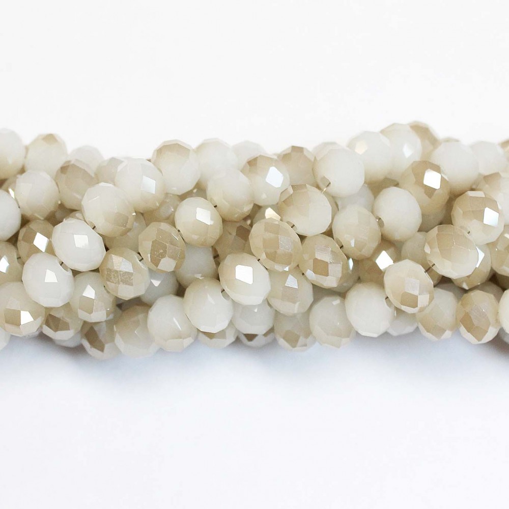 Glass crystals 8x6mm