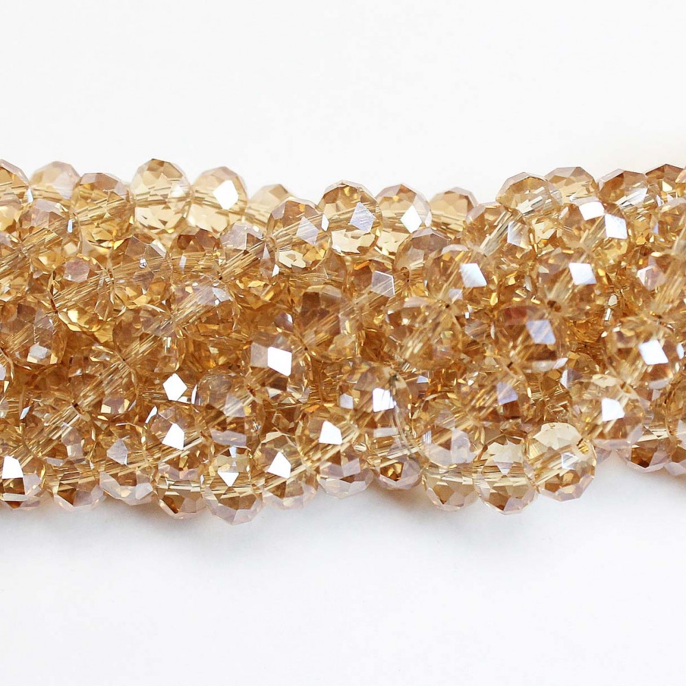 Glass crystals 8x6mm