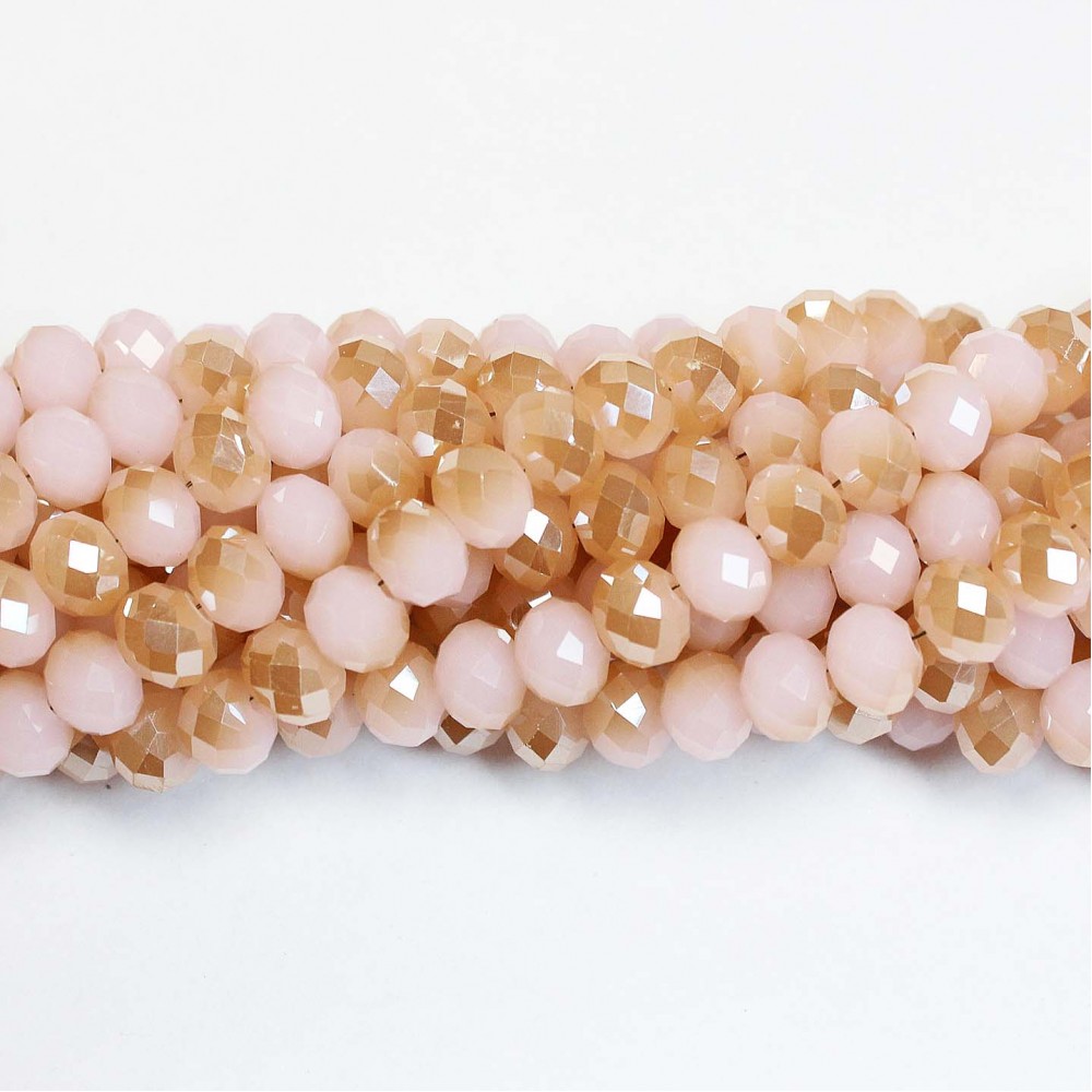 Glass crystals 8x6mm