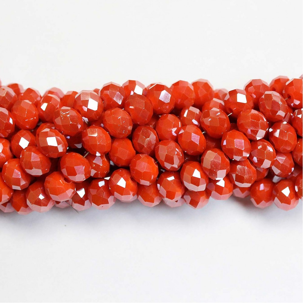 Glass crystals 8x6mm