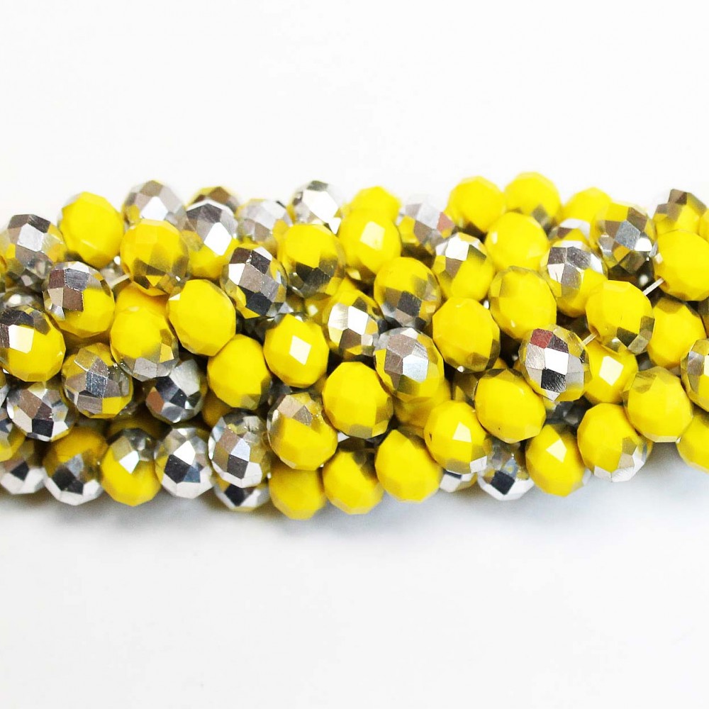 Glass crystals 8x6mm