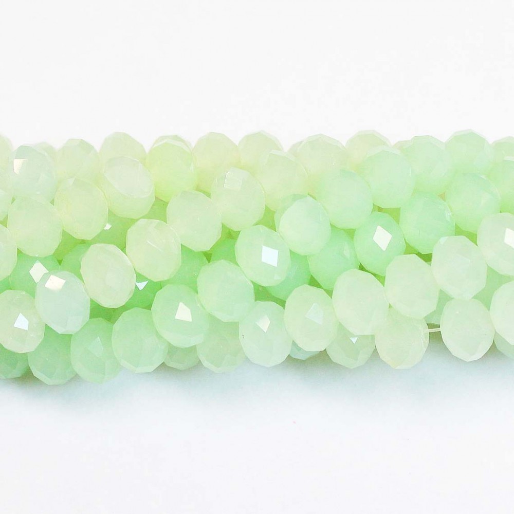 Glass crystals 8x6mm