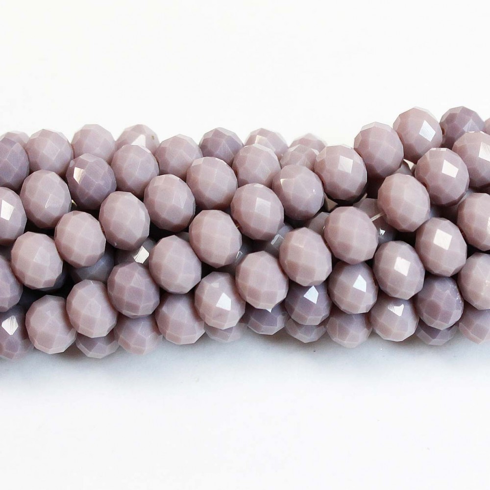 Glass crystals 8x6mm