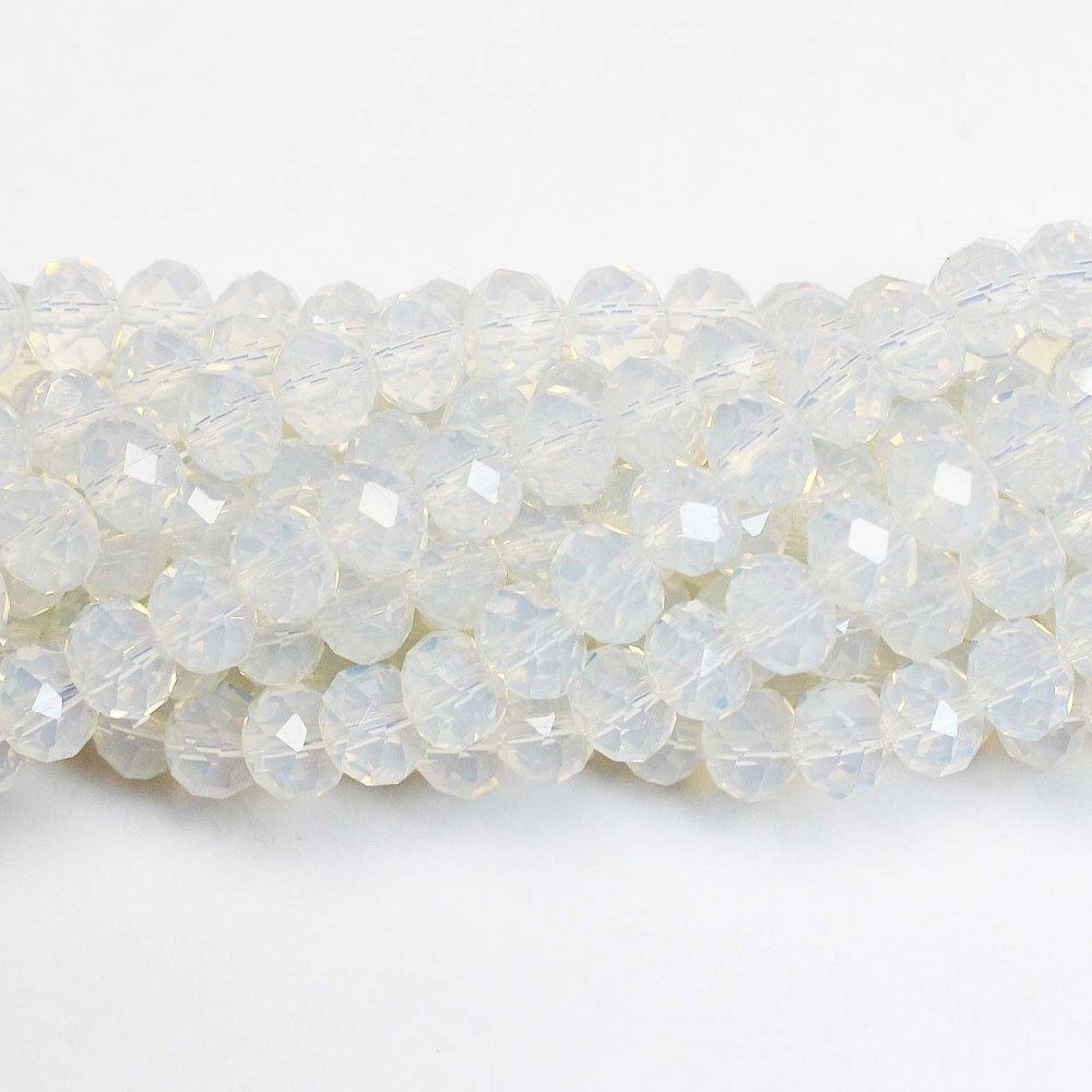 Glass crystals 8x6mm