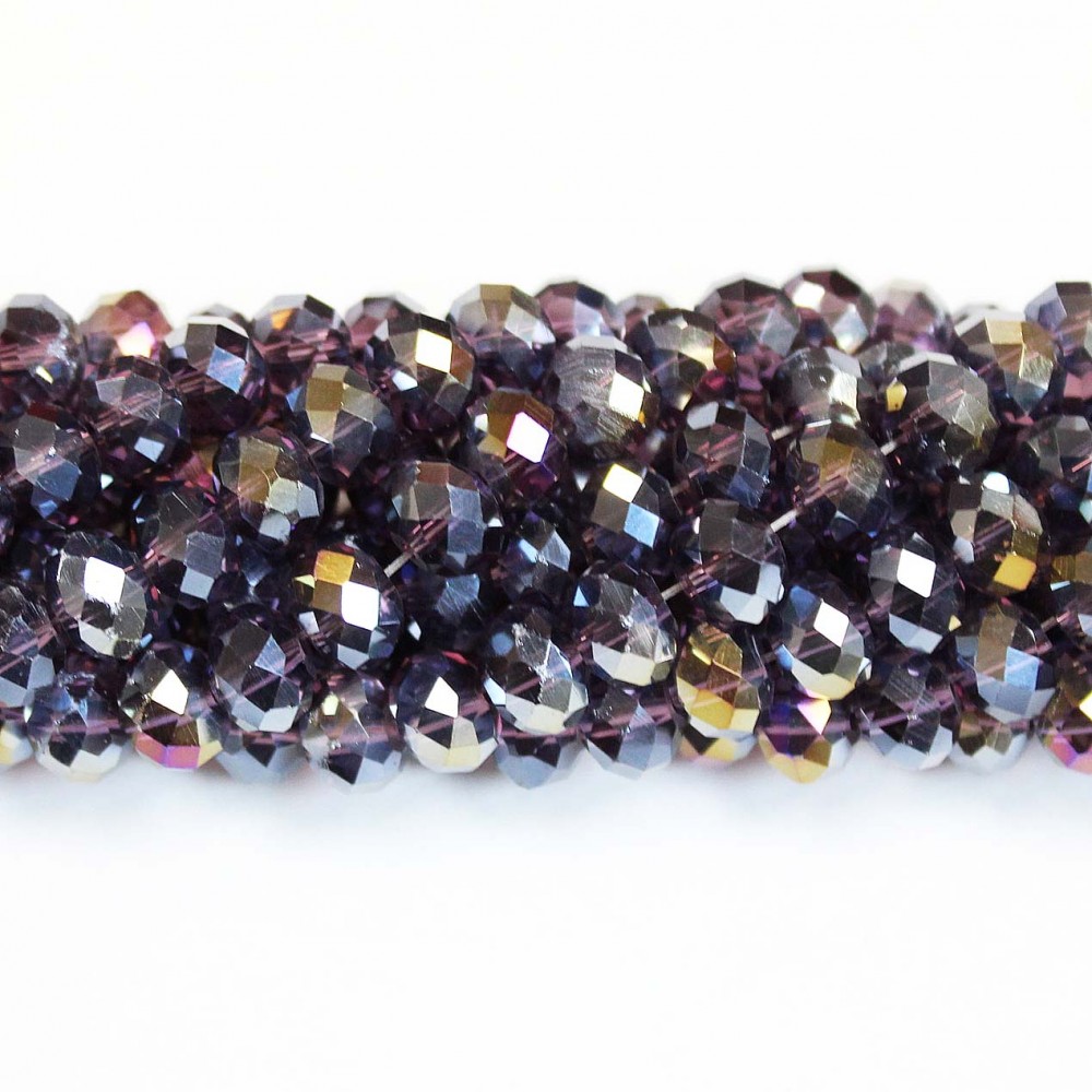 Glass crystals 8x6mm