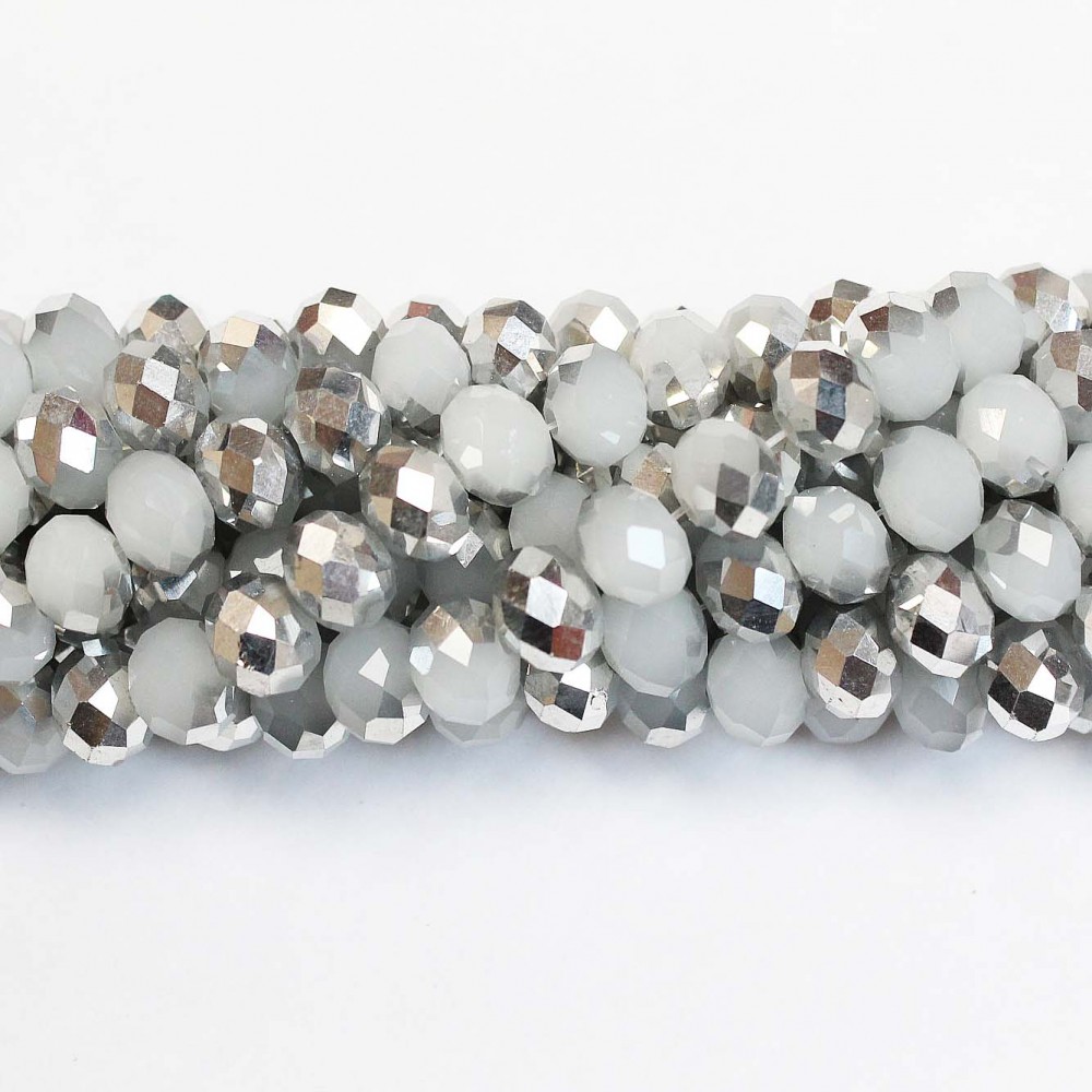 Glass crystals 8x6mm