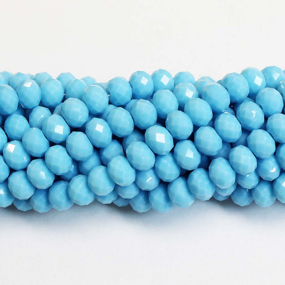 Glass crystals 8x6mm