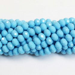 Glass crystals 8x6mm