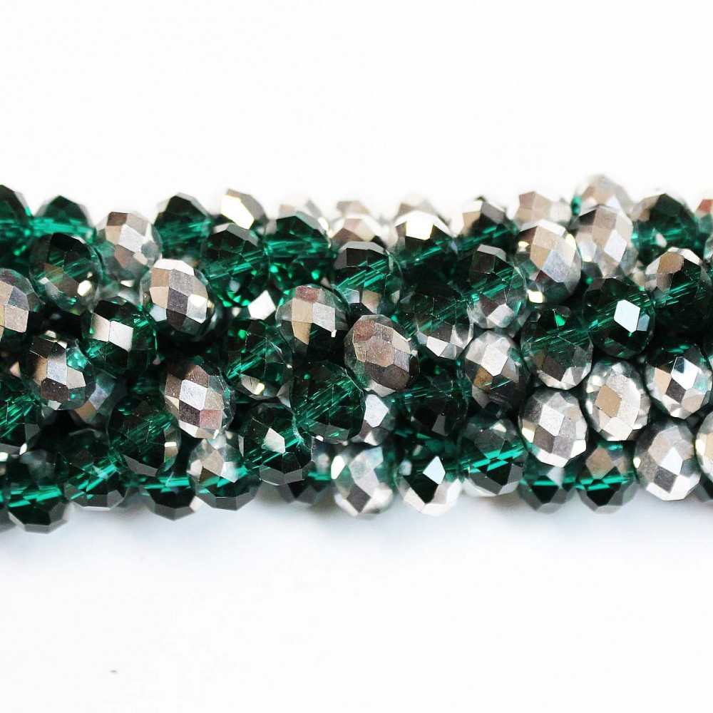 Glass crystals 8x6mm