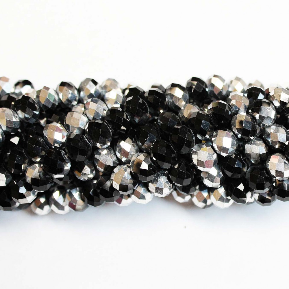 Glass crystals 8x6mm