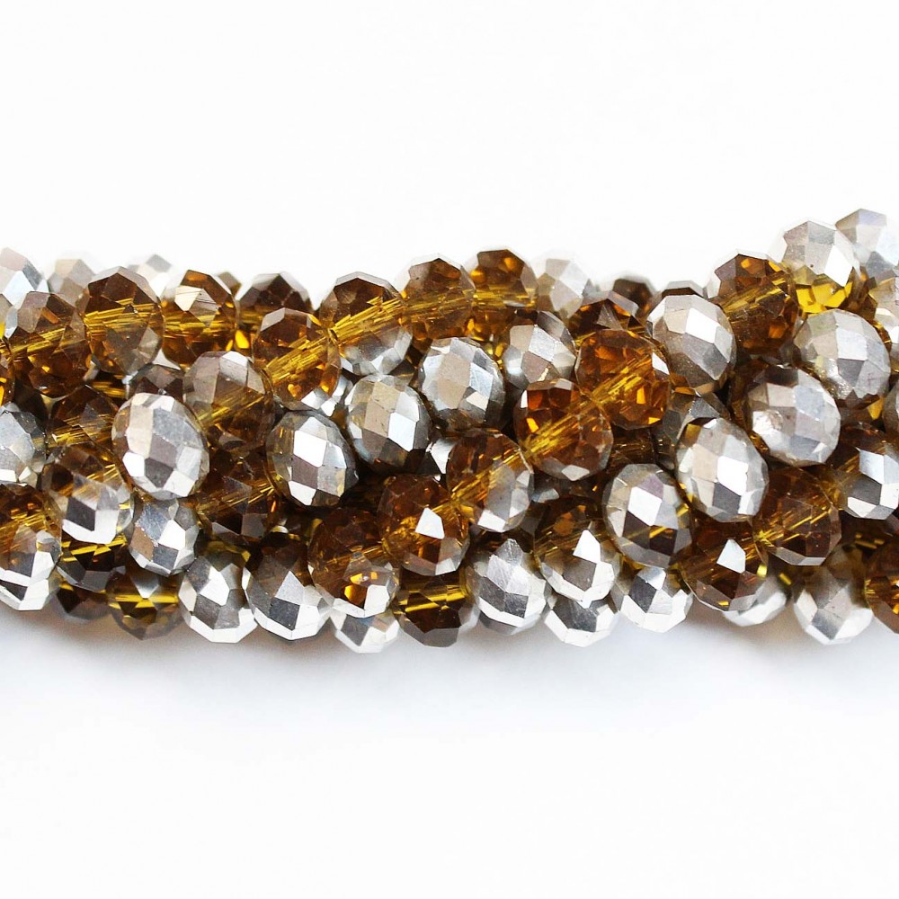 Glass crystals 8x6mm