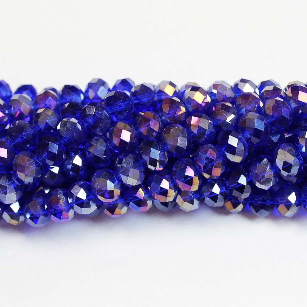 Glass crystals 8x6mm