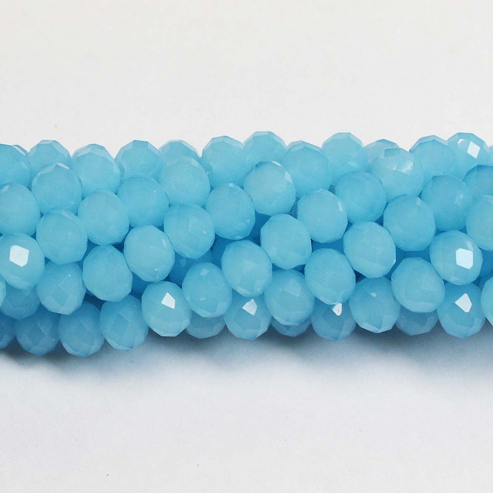 Glass crystals 8x6mm