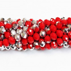 Glass crystals 8x6mm