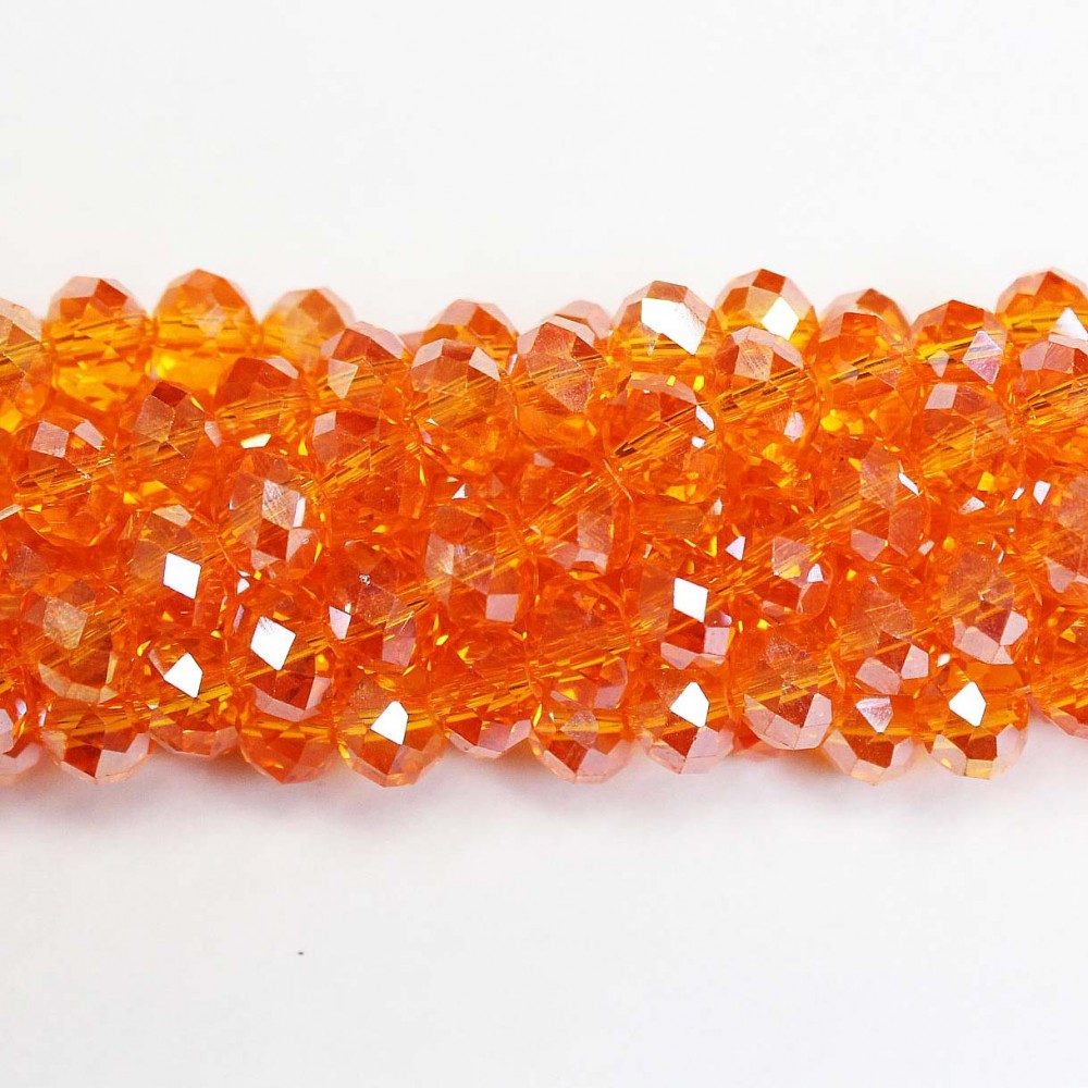 Glass crystals 8x6mm