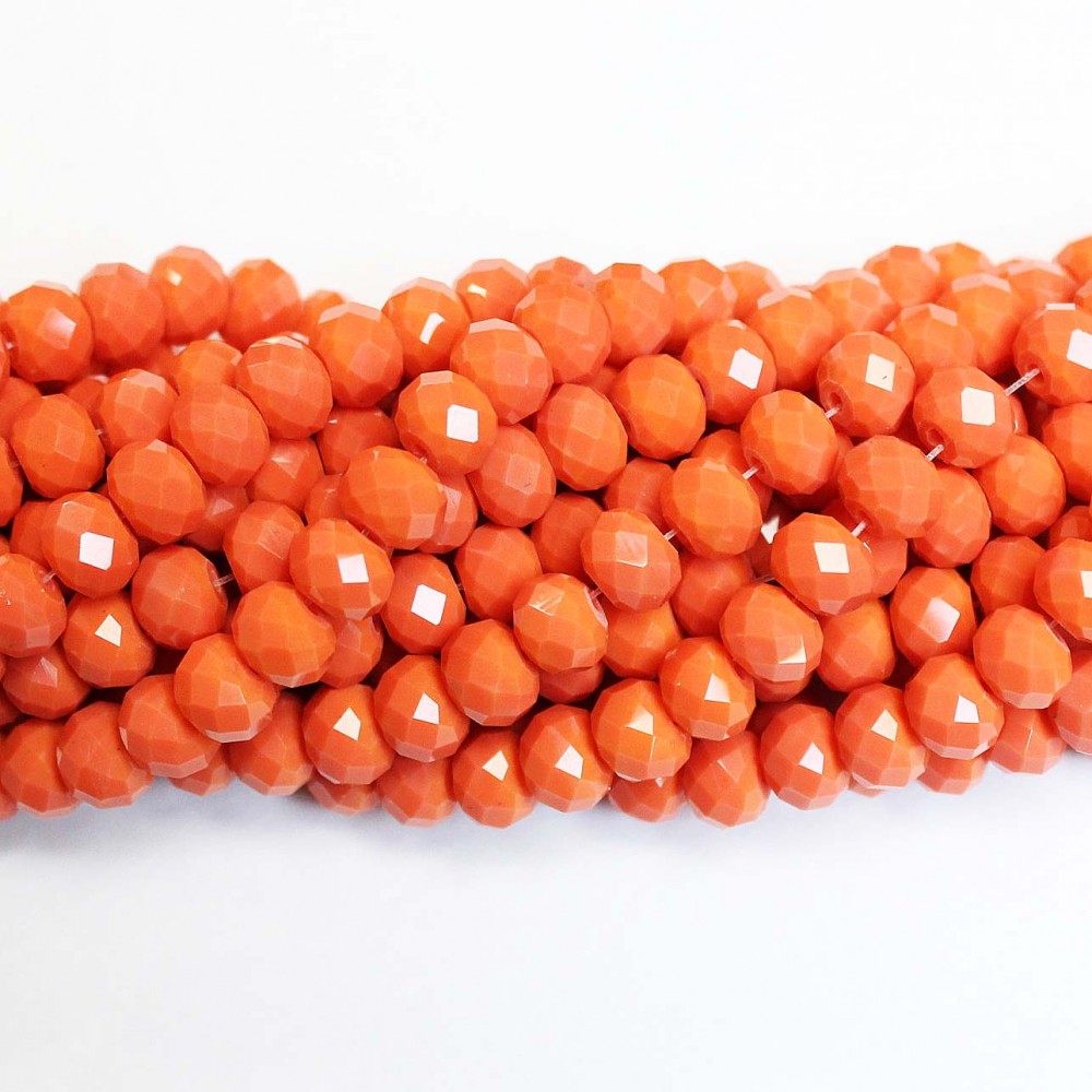 Glass crystals 8x6mm