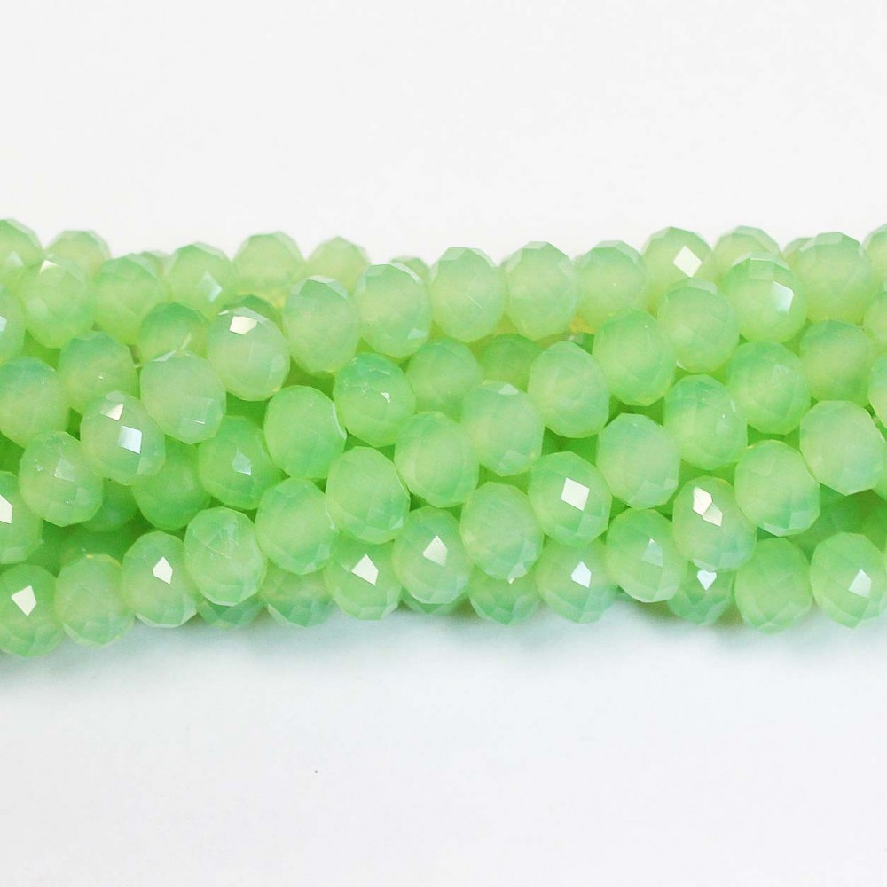 Glass crystals 8x6mm