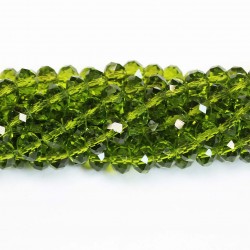 Glass crystals 8x6mm