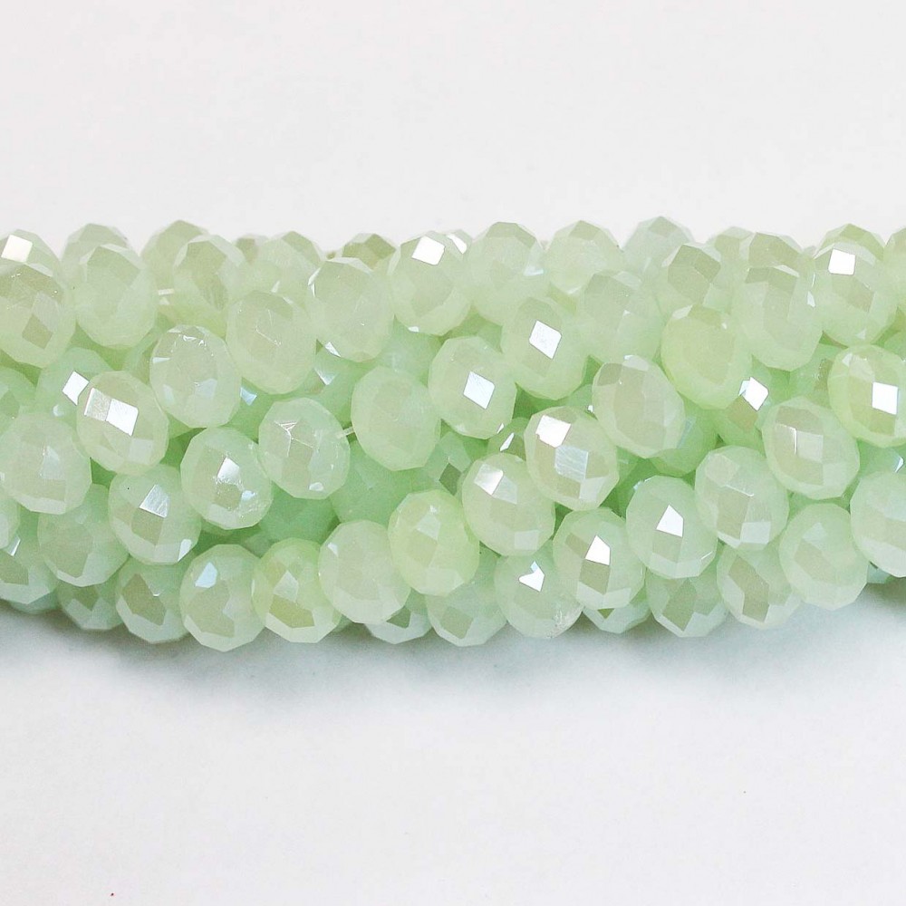 Glass crystals 8x6mm