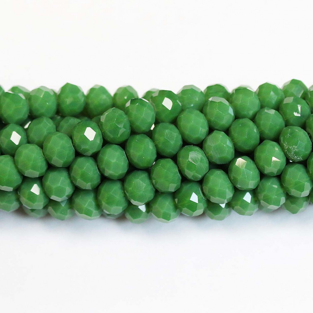 Glass crystals 8x6mm