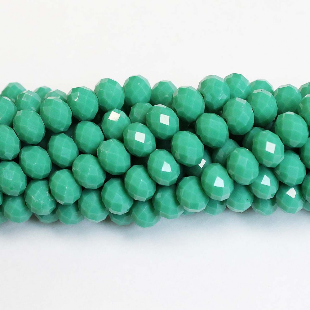 Glass crystals 8x6mm