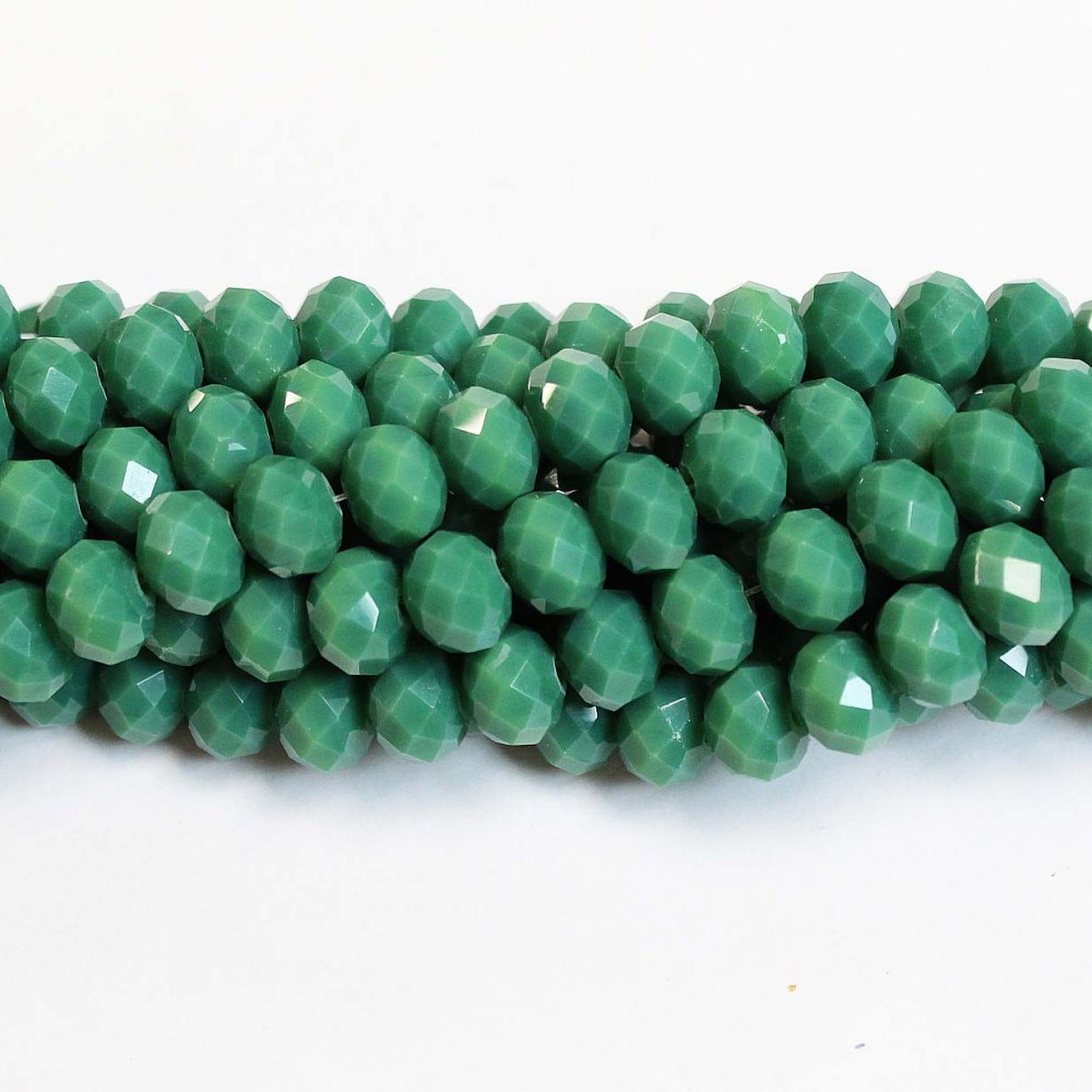 Glass crystals 8x6mm