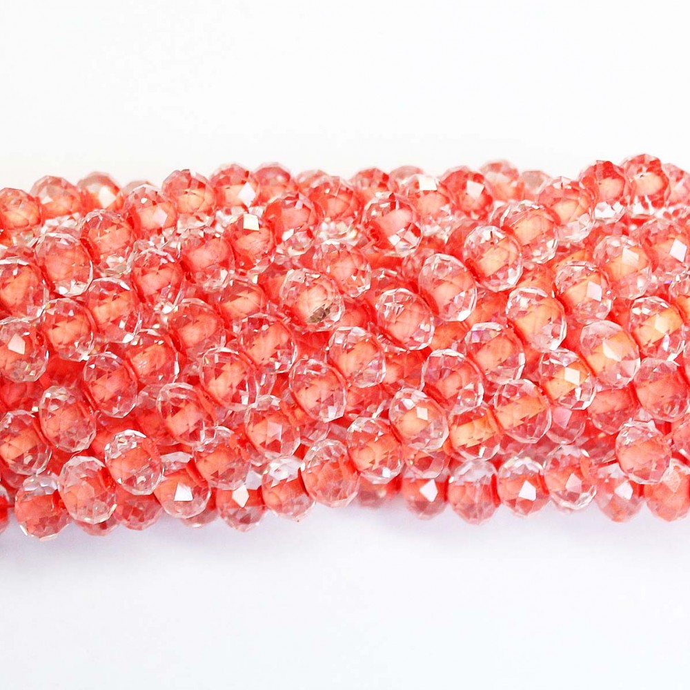 Glass crystals 8x6mm