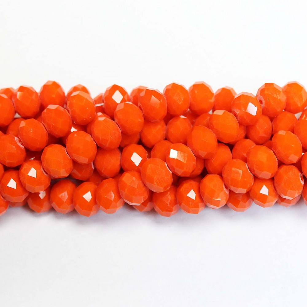 Glass crystals 8x6mm