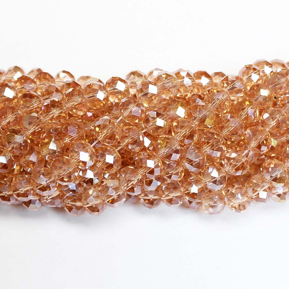 Glass crystals 8x6mm