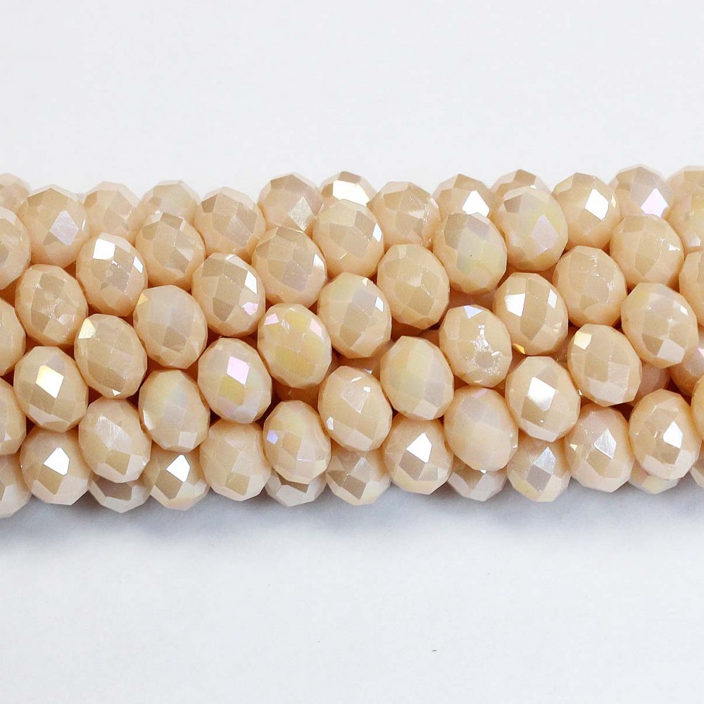 Glass crystals 8x6mm