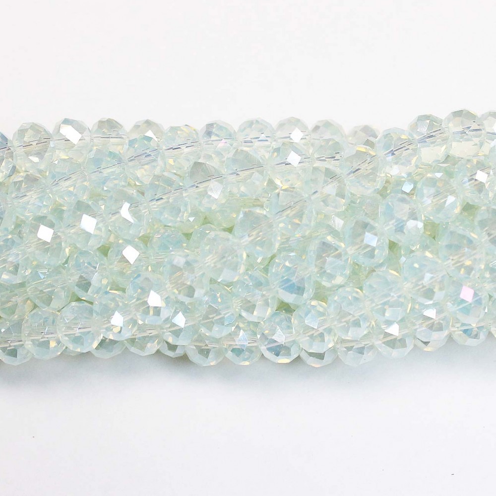 Glass crystals 8x6mm