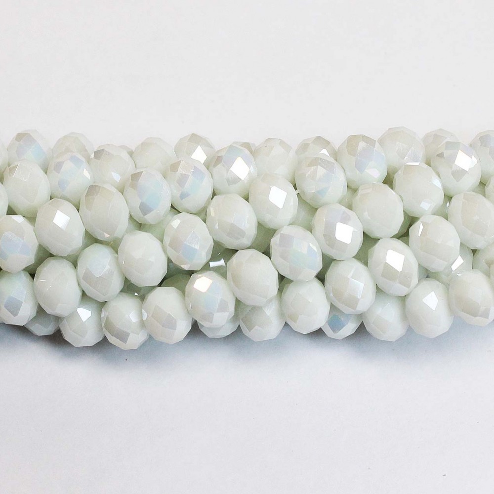 Glass crystals 8x6mm