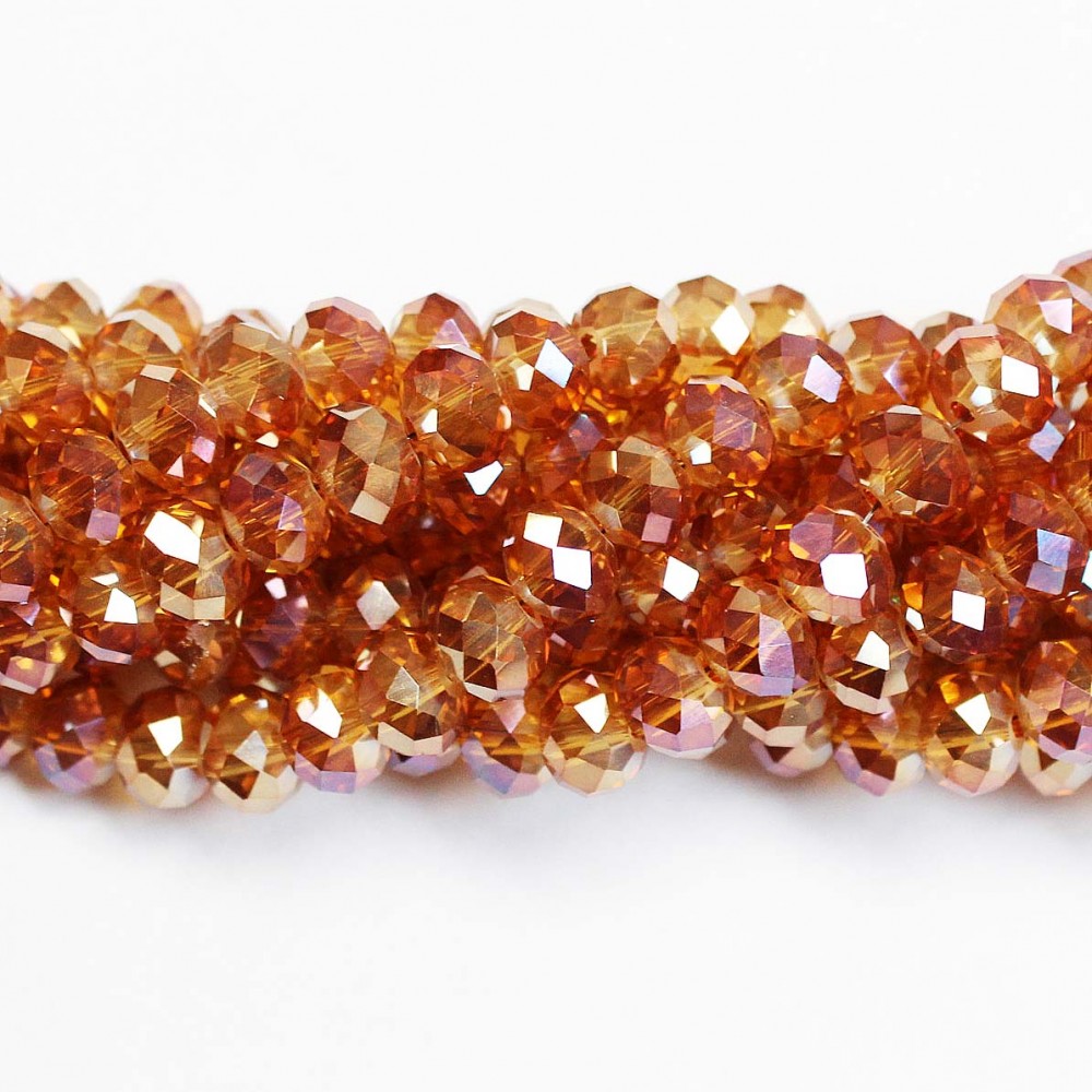 Glass crystals 8x6mm