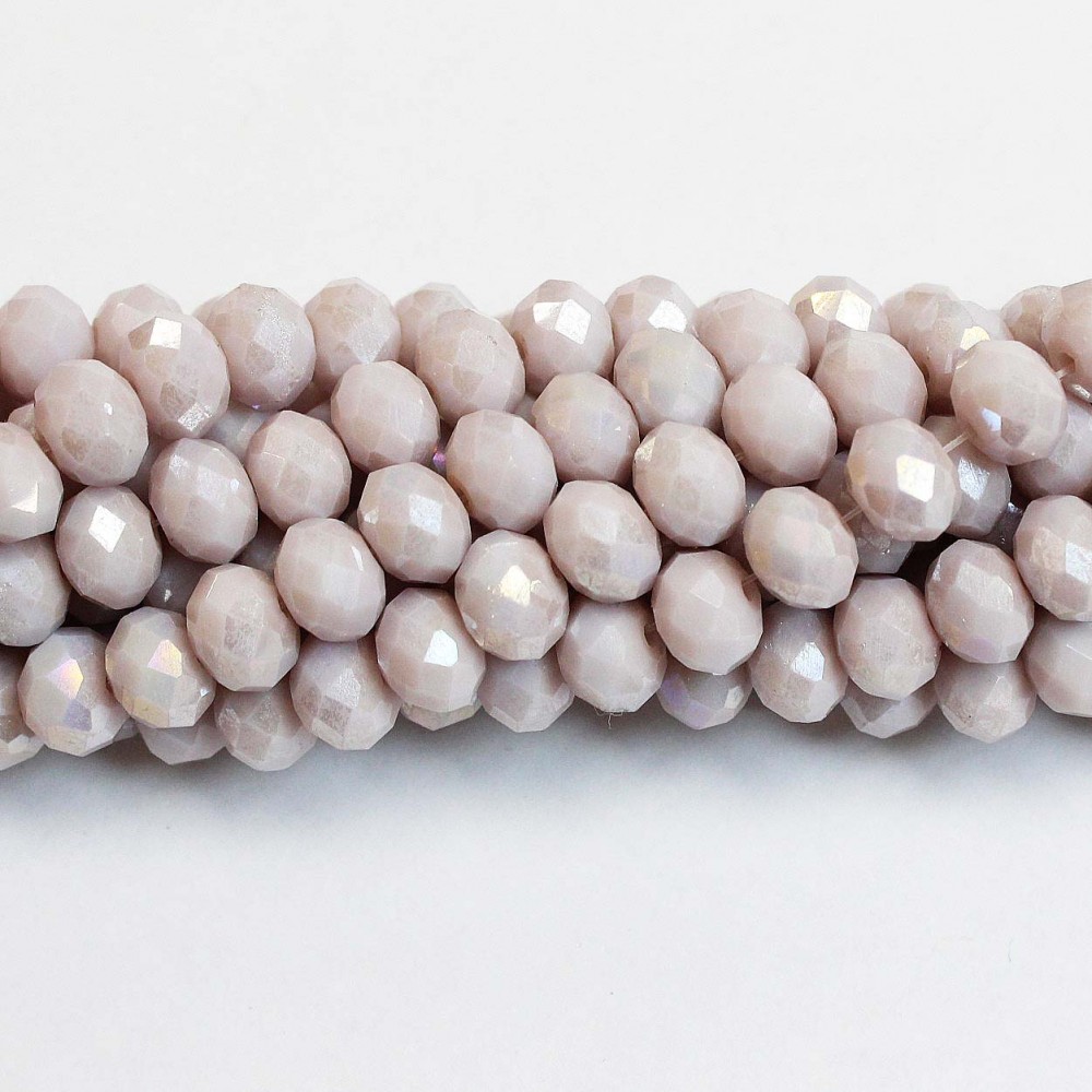 Glass crystals 8x6mm