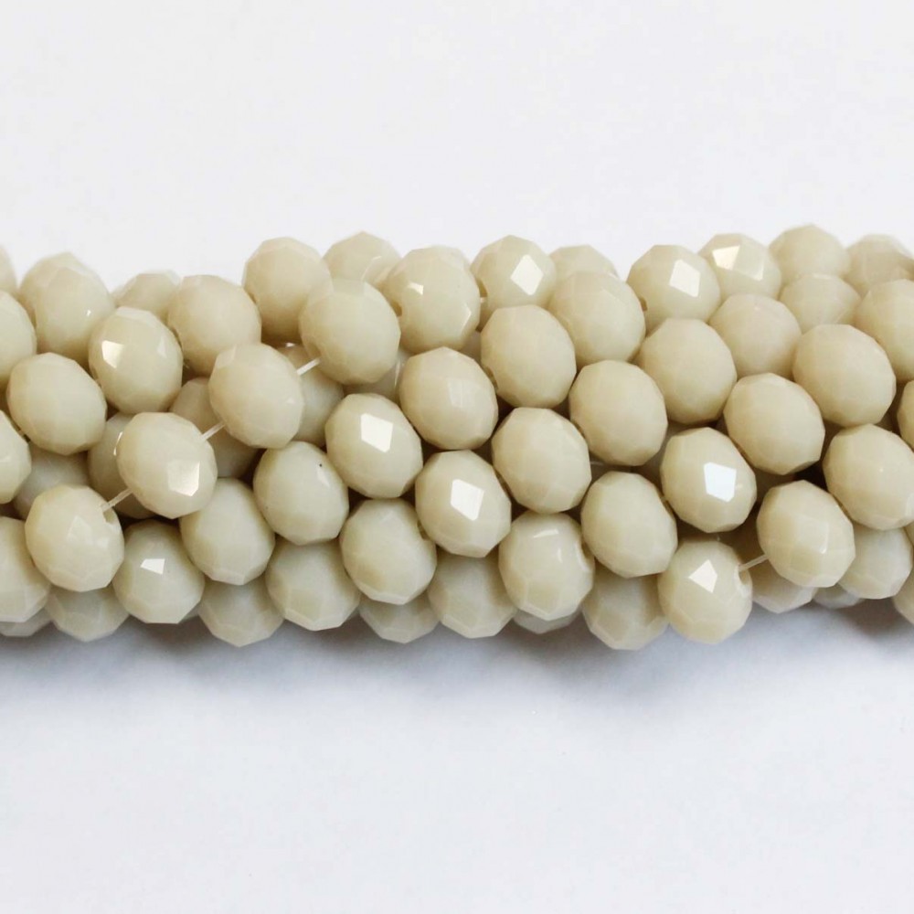 Glass crystals 8x6mm