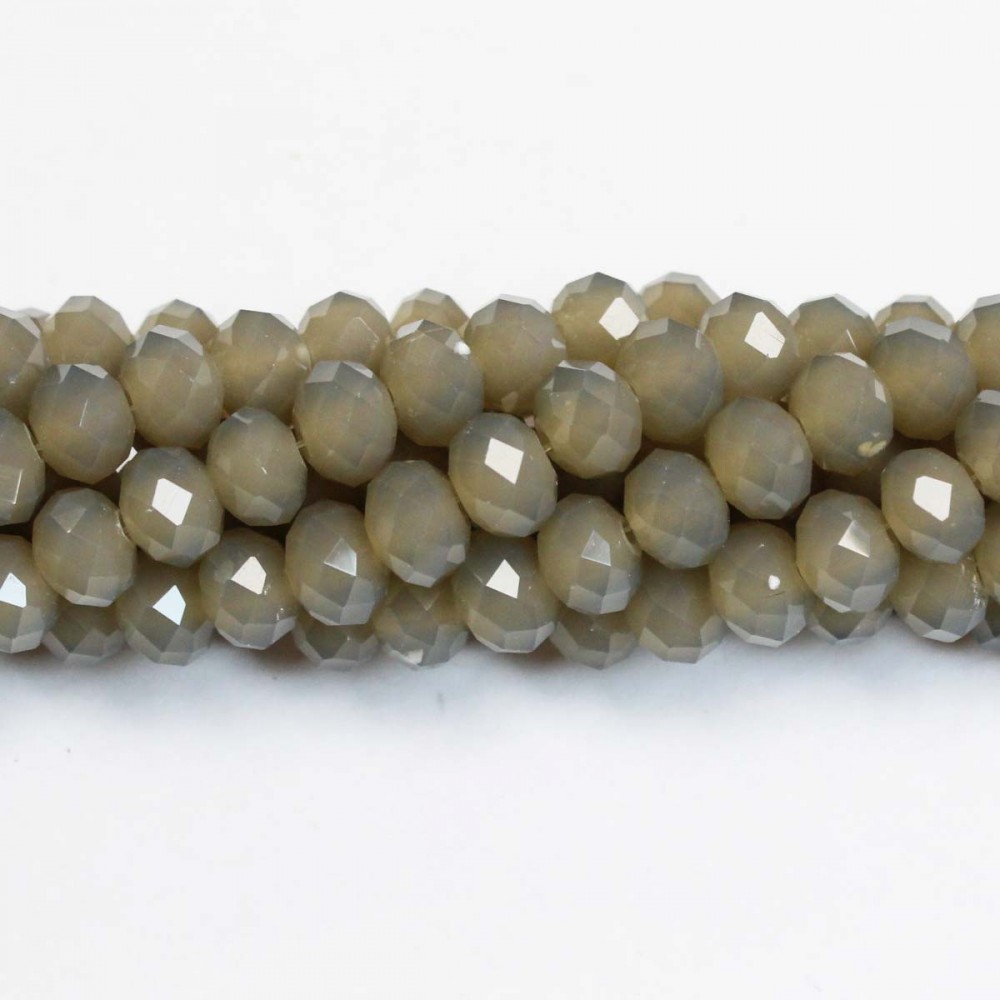 Glass crystals 8x6mm