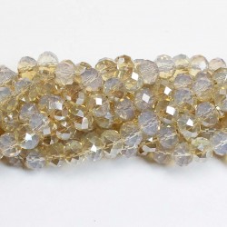 Glass crystals 8x6mm