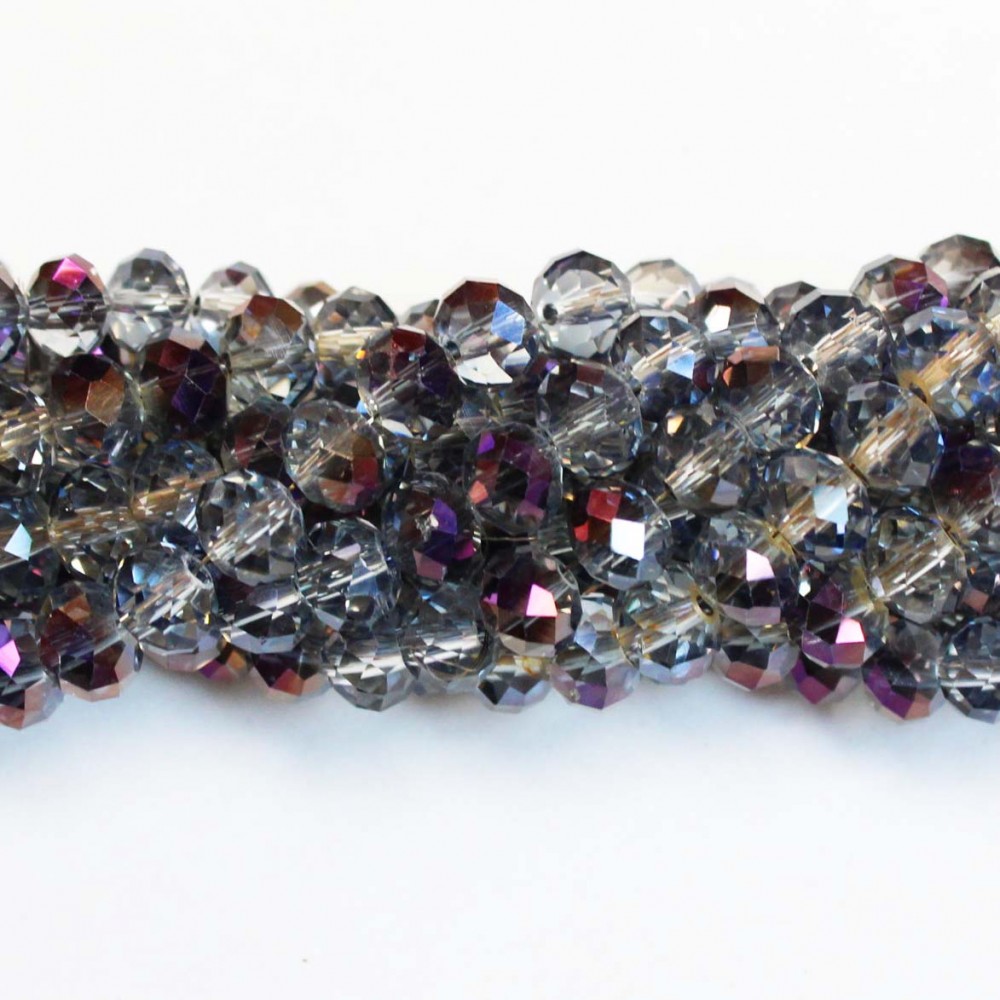 Glass crystals 8x6mm