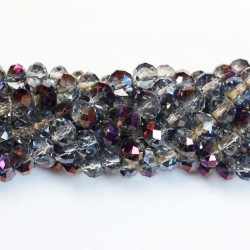 Glass crystals 8x6mm